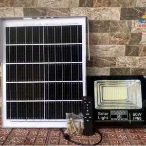 Đèn Năng Lượng Mặt Trời 60W, IP66, Kèm Remote