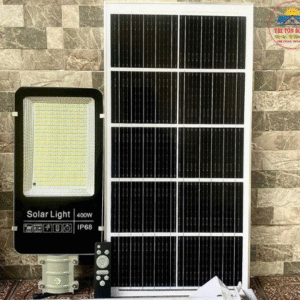 Đèn Năng Lượng Mặt Trời 400W, IP68, Kèm Remote