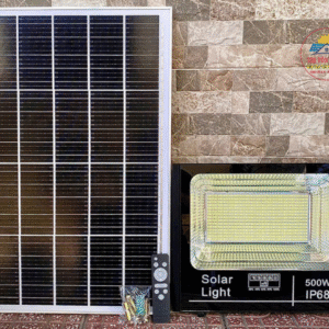 Đèn Năng Lượng Mặt Trời 500W, IP68, Kèm Remote